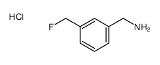 [3-(fluoromethyl)phenyl]methanamine,hydrochloride Structure