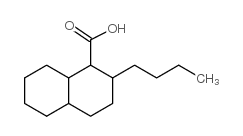 2-BUTYLDECAHYDRONAPHTHALENE-1-CARBOXYLIC ACID Structure