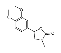 5-(3,4-dimethoxyphenyl)-3-methyl-1,3-oxazolidin-2-one结构式