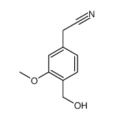 Benzeneacetonitrile, 4-(hydroxymethyl)-3-methoxy- (9CI)结构式