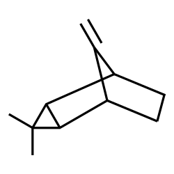 (1α,2α,4α,5α)-3,3-Dimethyl-8-methylenetricyclo[3.2.1.02,4]octane结构式