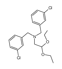 N,N-bis(m-chlorobenzyl)aminoacetaldehyde diethyl acetal结构式