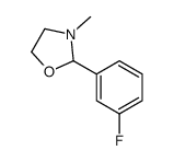 2-(3-fluorophenyl)-3-methyl-1,3-oxazolidine结构式