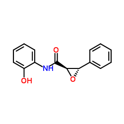Oxiranecarboxamide, N-(2-hydroxyphenyl)-3-phenyl-, (2R,3S)- (9CI) structure