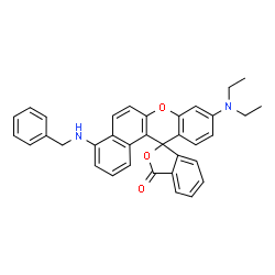 4-[(benzyl)amino]-9-(diethylamino)spiro[12H-benzo[a]xanthene-12,1'(3'H)-isobenzofuran]-3'-one picture