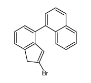 1-(2-bromo-1H-inden-4-yl)naphthalene Structure