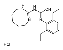 1-(2,6-diethylphenyl)-3-(1,4,5,6,7,8-hexahydro-1,3-diazocin-2-yl)urea,hydrochloride Structure