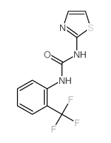 1-(1,3-thiazol-2-yl)-3-[2-(trifluoromethyl)phenyl]urea结构式