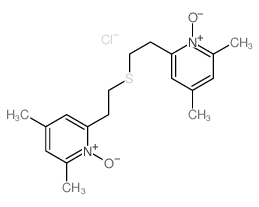 Pyridine,2,2'-(thiodi-2,1-ethanediyl)bis[4,6-dimethyl-, 1,1'-dioxide, dihydrochloride(9CI) Structure