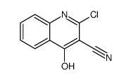 2-Chloro-4-hydroxyquinoline-3-carbonitrile Structure