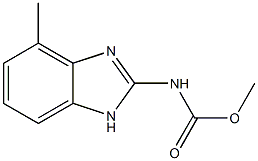methyl [4(or 5)-methyl-1H-benzimidazol-2-yl]carbamate结构式