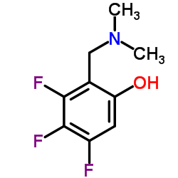 2-DIMETHYLAMINOMETHYL-3,4,5-TRIFLUORO-PHENOL结构式