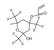 4,6-hydroxy-2-methyl-2,4,6-tris(trifluoromethyl)-tetrahydropyran-4-acrylic acid ester Structure