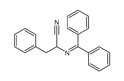 2-((diphenylmethylene)amino)-3-phenylpropanenitrile Structure