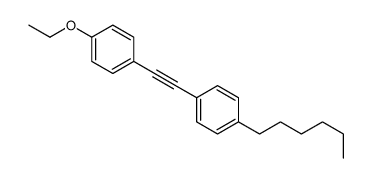 1-ethoxy-4-[2-(4-hexylphenyl)ethynyl]benzene Structure