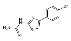 [4-(4-bromo-phenyl)-thiazol-2-yl]-guanidine Structure