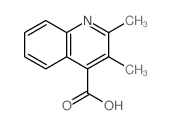 4-Quinolinecarboxylicacid, 2,3-dimethyl-结构式