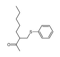 3-phenylsulfanylmethyl-octan-2-one Structure
