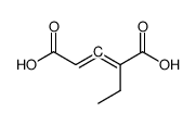 2-ethylpenta-2,3-dienedioic acid结构式