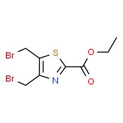 2-Thiazolecarboxylicacid,4,5-bis(bromomethyl)-,ethylester(9CI)结构式