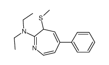 N,N-diethyl-3-methylsulfanyl-5-phenyl-3H-azepin-2-amine结构式