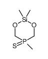 2,2,5-trimethyl-5-sulfanylidene-1,3,5λ5,2-dioxaphosphasilinane结构式