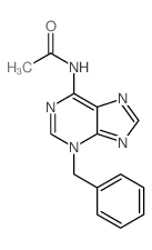 N-(3-benzylpurin-6-yl)acetamide structure