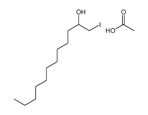 acetic acid,1-iodododecan-2-ol Structure