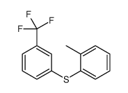 1-methyl-2-[3-(trifluoromethyl)phenyl]sulfanylbenzene结构式