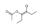 (Z)-4-chlorohex-3-en-3-yl acetate结构式