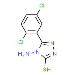 4-AMINO-5-(2,5-DICHLOROPHENYL)-4H-1,2,4-TRIAZOLE-3-THIOL结构式