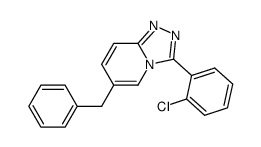 6-benzyl-3-(2-chloro-phenyl)-[1,2,4]triazolo[4,3-a]pyridine结构式