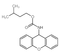 3-methylbutyl N-(9H-xanthen-9-yl)carbamate结构式