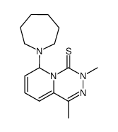 6-(hexahydro-1H-azepin-1-yl)-3,6-dihydro-1,3-dimethyl-4H-pyrido[1,2-d][1,2,4]triazine-4-thione Structure