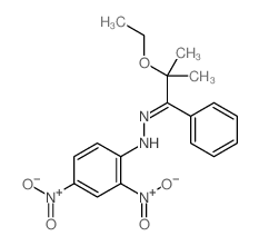1-Propanone,2-ethoxy-2-methyl-1-phenyl-, 2-(2,4-dinitrophenyl)hydrazone Structure