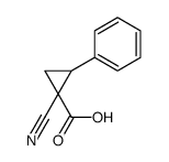 1-cyano-2-phenylcyclopropane-1-carboxylic acid Structure