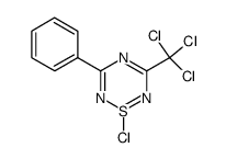 1-Chloro-3-phenyl-5-trichloromethyl-1λ4-[1,2,4,6]thiatriazine结构式