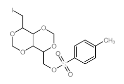 2-(iodomethyl)-7-[(4-methylphenyl)sulfonyloxymethyl]-3,5,8,10-tetraoxabicyclo[4.4.0]decane结构式
