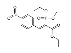 Ethyl (2Z)-2-(diethoxyphosphoryl)-3-(4-nitrophenyl)-2-propenoate结构式