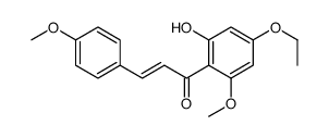 (E)-1-(4-ethoxy-2-hydroxy-6-methoxyphenyl)-3-(4-methoxyphenyl)prop-2-en-1-one Structure