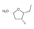 (4R,5R)-5-ethyl-4-methyltetrahydrofuran-2-ol Structure