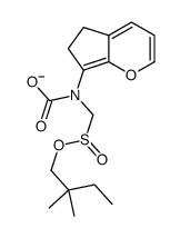 N-(5,6-dihydrocyclopenta[b]pyran-7-yl)-N-(2,2-dimethylbutoxysulfinylmethyl)carbamate结构式