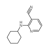 2-(环己基氨基)烟腈结构式