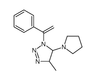 5-methyl-3-(1-phenylvinyl)-4-(1-pyrrolidinyl)-Δ1-1,2,3-triazoline结构式