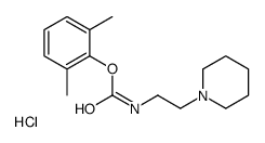 (2,6-dimethylphenyl) N-(2-piperidin-1-ium-1-ylethyl)carbamate,chloride结构式