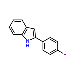 2-(4-氟苯基)吲哚结构式