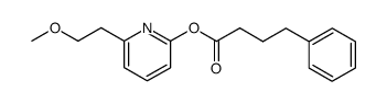2-(6-(2-methoxyethyl)pyridyl) 4-phenylbutanoate结构式