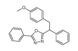 2-[2-(4-methoxyphenyl)-1-phenylethyl]-5-phenyl-1,3,4-oxadiazole Structure