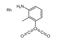 [(3-amino-2-methylphenyl)-(oxomethylidene)-λ5-chloranylidene]methanone,rhodium Structure