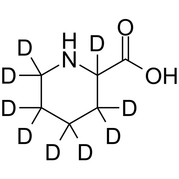 Pipecolic acid-d9 Structure
